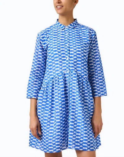 Ro's Garden Deauville Short Dress In Royal Blue