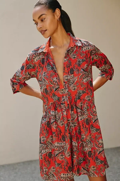 Ro's Garden Deauville Swing Mini Dress In Multicolor