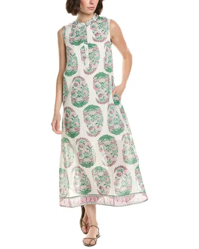 Ro's Garden Devina Midi Dress In White
