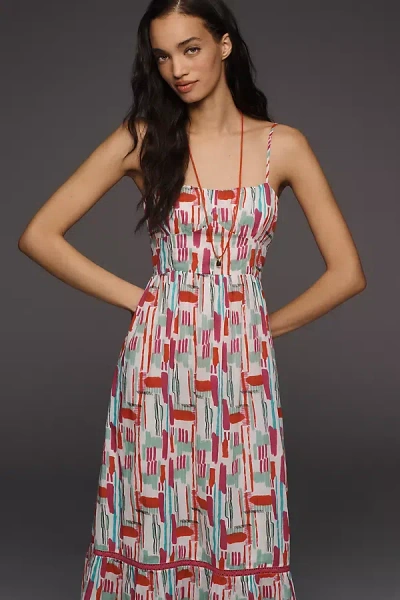 Ro's Garden Flynn Cotton Midi Dress In Multi