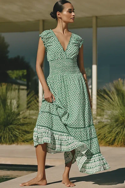Ro's Garden Hilda Maxi Dress In Green