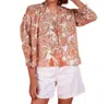 Ro's Garden Hollie Shirt In Orange Leticia In Multi