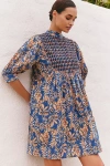 Ro's Garden Jamelia Mini Dress In Blue