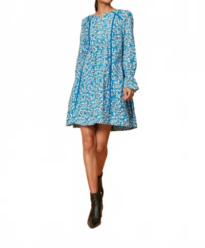 Ro's Garden Jesse Short Dress In Blue Hania