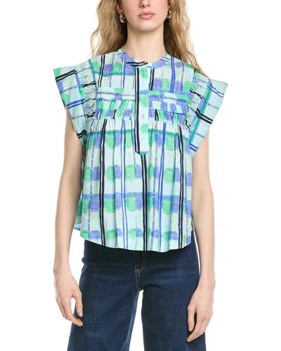 Ro's Garden Nini Top In Blue