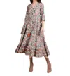 Ro's Garden Peyton Midi Dress In Orange Joey In Multi