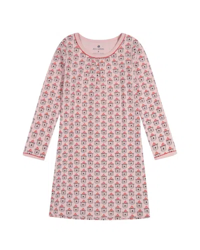 Ro's Garden Bizzy Bear Lounge Dress In Pink