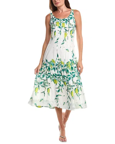 Ro's Garden Cadaques Short Mini Dress In Yellow