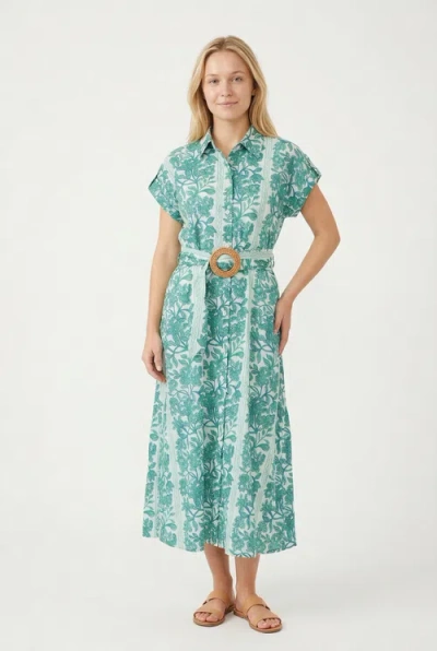 Ro's Garden Catherine Midi Dress In Green