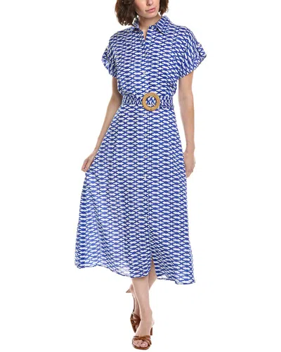 Ro's Garden Catherine Midi Dress In Blue