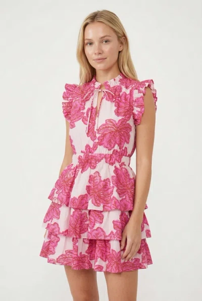 Ro's Garden Cc Bimba Short Dress In Pink