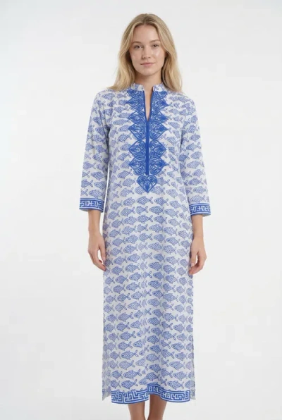 Ro's Garden Clorinda Long Kurta In Blue