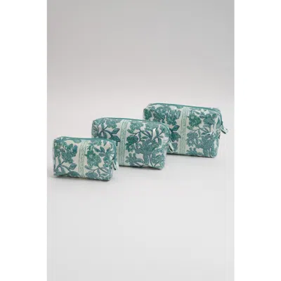 Ro's Garden Gogo Cosmetic Bag In Green
