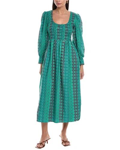 Ro's Garden Iceland Midi Dress In Green