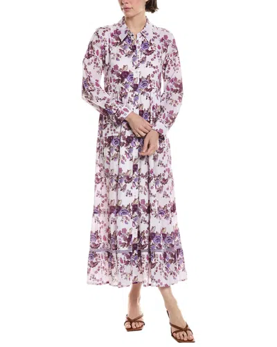 Ro's Garden Jinette Shirtdress In Purple