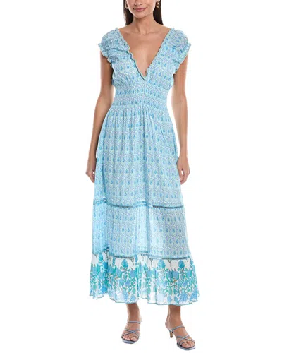 Ro's Garden Joey Midi Dress In Blue