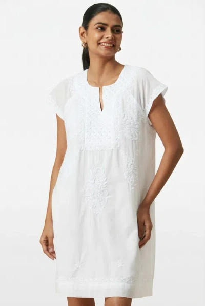 Ro's Garden Liv Short Dress In White