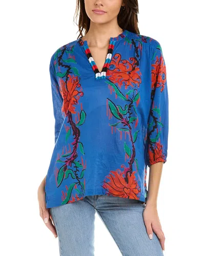 Ro's Garden Marcia Top In Blue