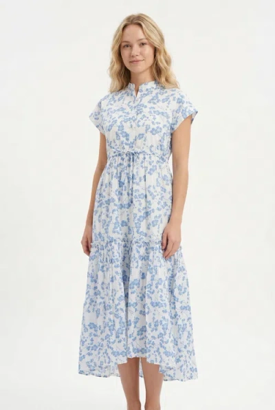 Ro's Garden Mumi Midi Dress In Blue