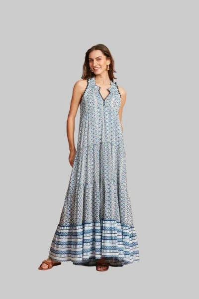 Ro's Garden Sofia Maxi Dress In Blue