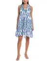 Ro's Garden Sofie Mini Dress In Blue