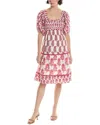 Ro's Garden Tamara Midi Dress In Pink