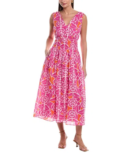 Ro's Garden Tatum Midi Dress In Pink