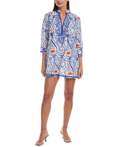 Ro's Garden Theodore Shift Dress In Blue