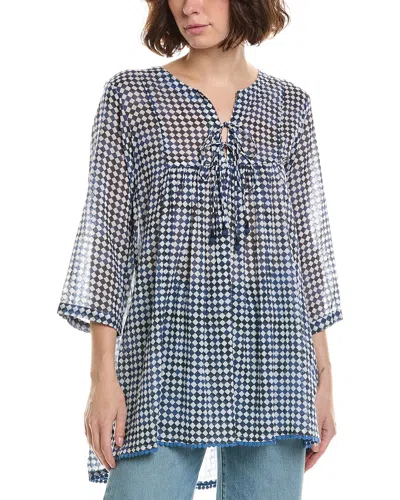 Ro's Garden Ros Garden Seychelles Tunic In Sorrento Blue