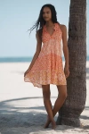 Ro's Garden Sofia Sleeveless Tiered Mini Dress In Multicolor
