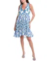 Ro's Garden Sofie Mini Dress In Blue