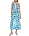 Ro's Garden Teodolina Maxi Dress In Blue