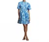 Ro's Garden Vibeka Short Dress In Blue Nerano In Blue
