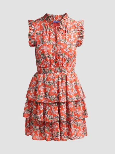 Ro's Garden Women's Bimba Cotton Floral Mini Dress In Red