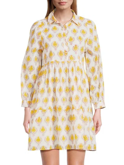 Ro's Garden Women's Romy Printed Cotton Minidress In Multi
