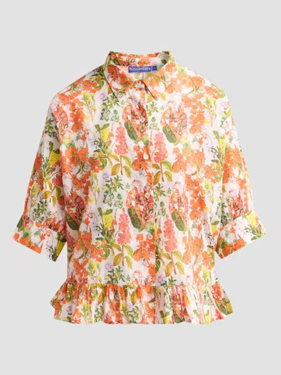 Ro's Garden Women's Ruby Floral Cotton Shirt
