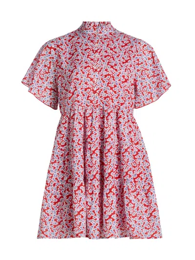 Ro's Garden Women's Vibeka Floral Cotton Minidress In Multi