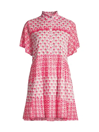 Ro's Garden Women's Vibeka Printed Mini-dress In Pink