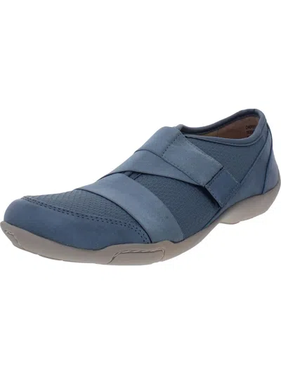 Ros Hommerson Cherry Womens Metallic Flat Slip-on Sneakers In Blue