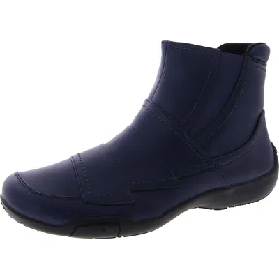 Ros Hommerson Claire Womens Faux Leather Casual Ankle Boots In Multi