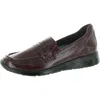 Ros Hommerson Dannon Womens Cushioned Footbed Patent Leather Loafers In Multi