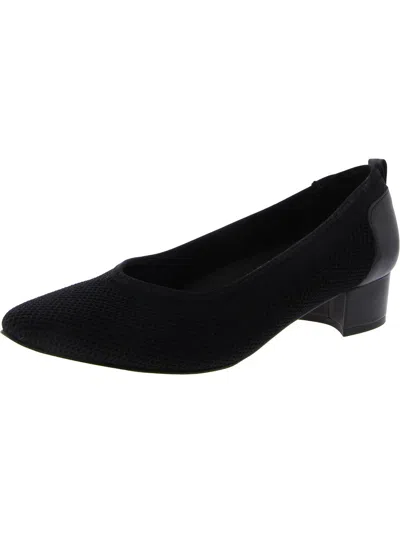 Ros Hommerson Hester Womens Knit Pointed Toe Pumps
