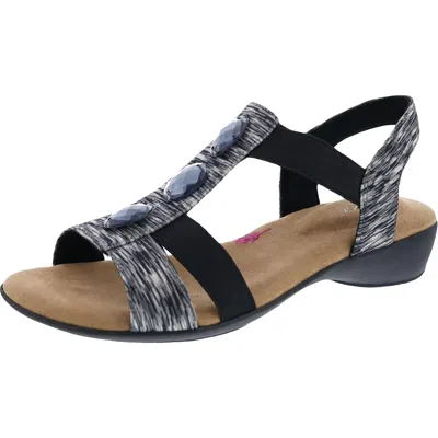 Ros Hommerson Mackenzie Womens Embellished Slip On Slingback Sandals In Multi