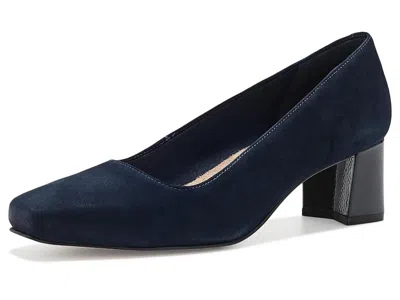 Ros Hommerson Meredith High Women's Heels Navy: 7.5 M (b), Leather/suede In Blue