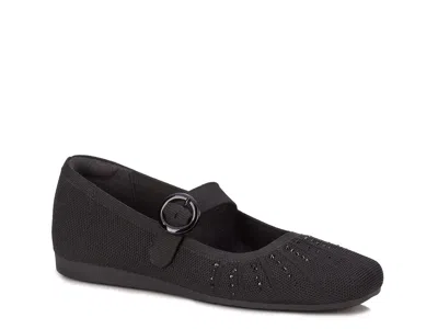Ros Hommerson Naomi Mary Jane Flat In Black