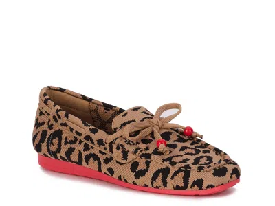 Ros Hommerson Neve Boat Shoe In Animal Print