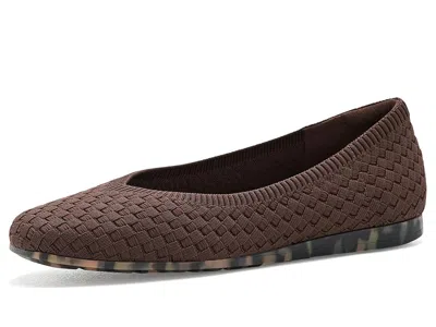 Ros Hommerson Niki Women's Flat Shoes Brown Woven: 6 W (d), Polyester