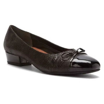 Ros Hommerson Tawnie Low Heeled Shoes - Wide Width In Brown Lizard In Multi