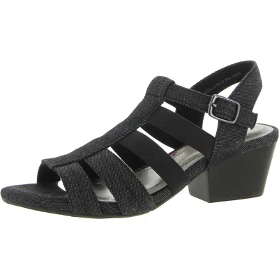 Ros Hommerson Wish Womens Denim Strappy Fisherman Sandals In Multi
