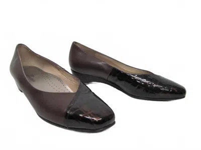 Ros Hommerson Women's Belinda Demi-wedge Shoes In Brown New Italian In Multi